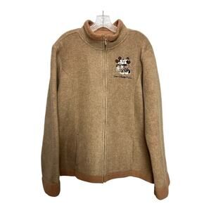 Disneyland Resort Women's Half Zip Pullover Sweater Size X-Large Mickey Minnie